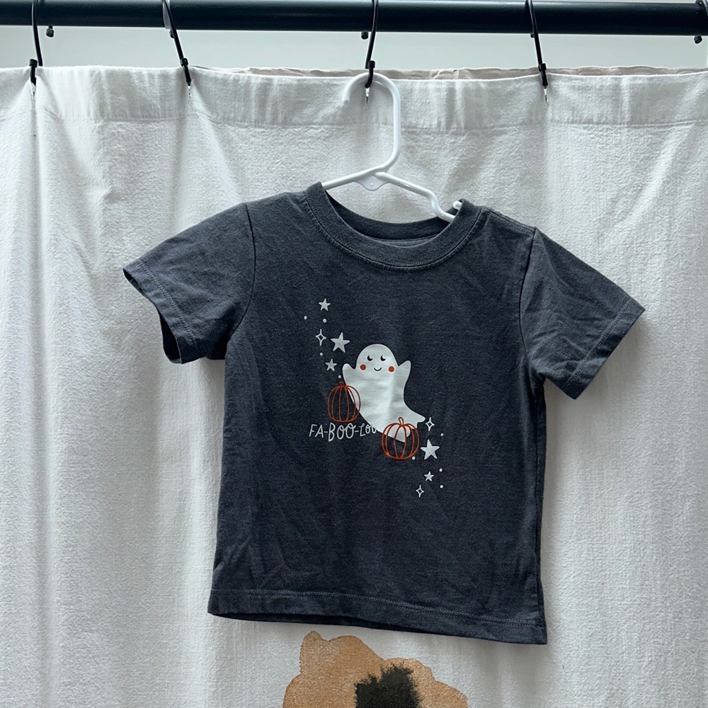 Wonder Nation Dark Gray Ghost Tee